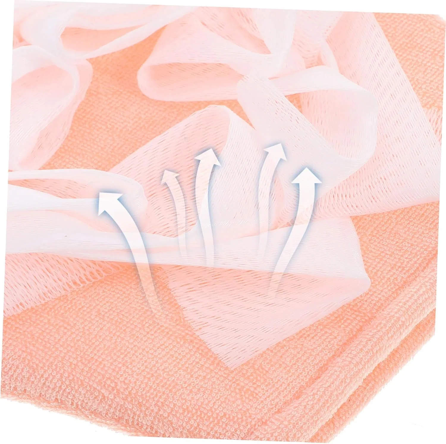 Детская мочалка-варежка для душа BESTonZON, 24x19x1.5 см, Pink — фото 3