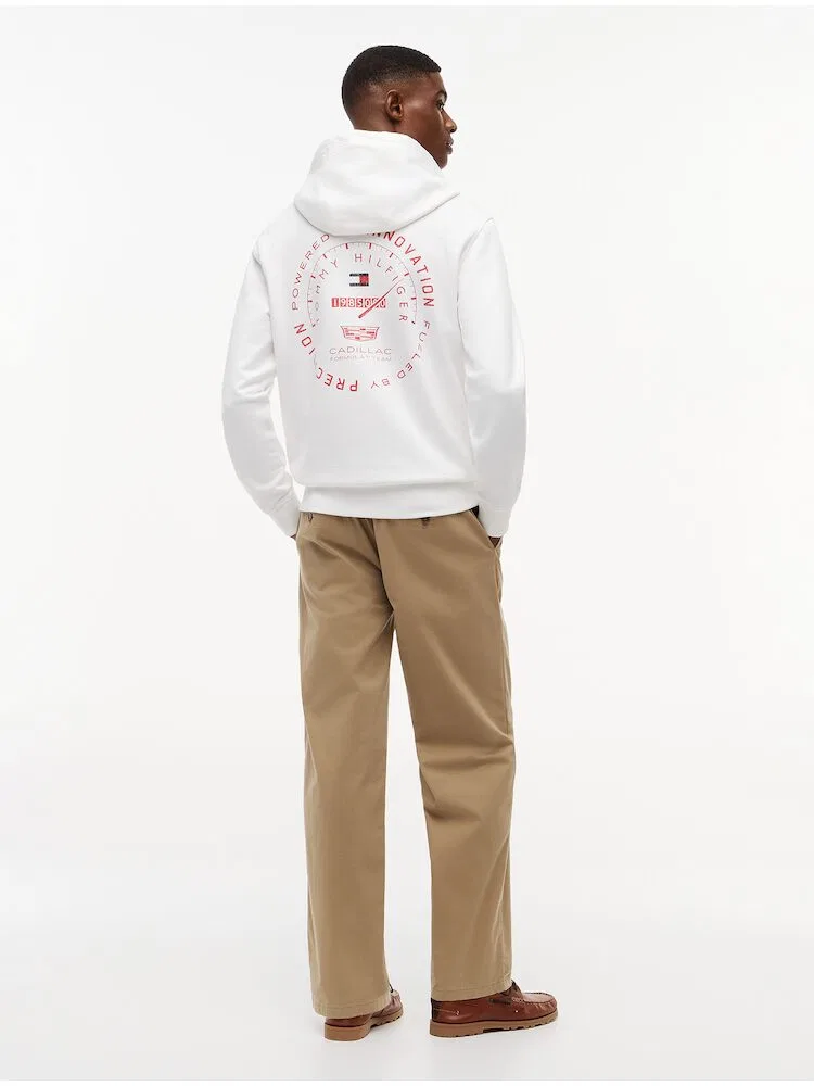 Худи TOMMY HILFIGER, Cadillac Varsity Graphic, White — фото 3