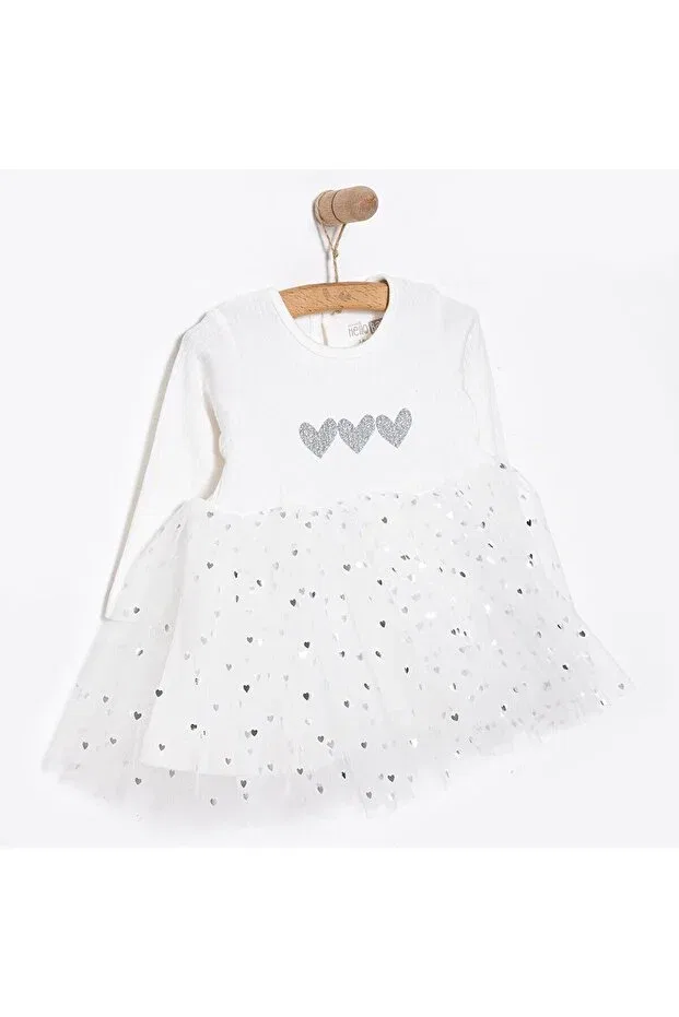 Детское боди-комбинезон для девочек с длинным рукавом Hellobaby newborn girl mevlüt outfit baby girl Ebebek Hello Baby, Ecru — фото 3