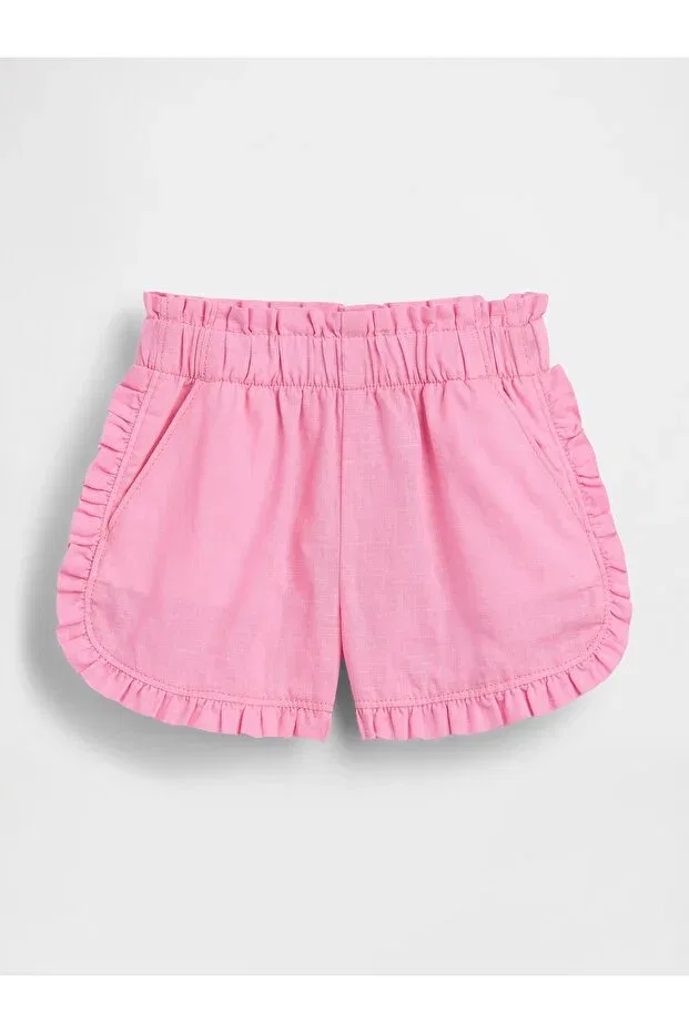 Детские шорты для девочек льняные Dolphin Shorts Gap, Pink