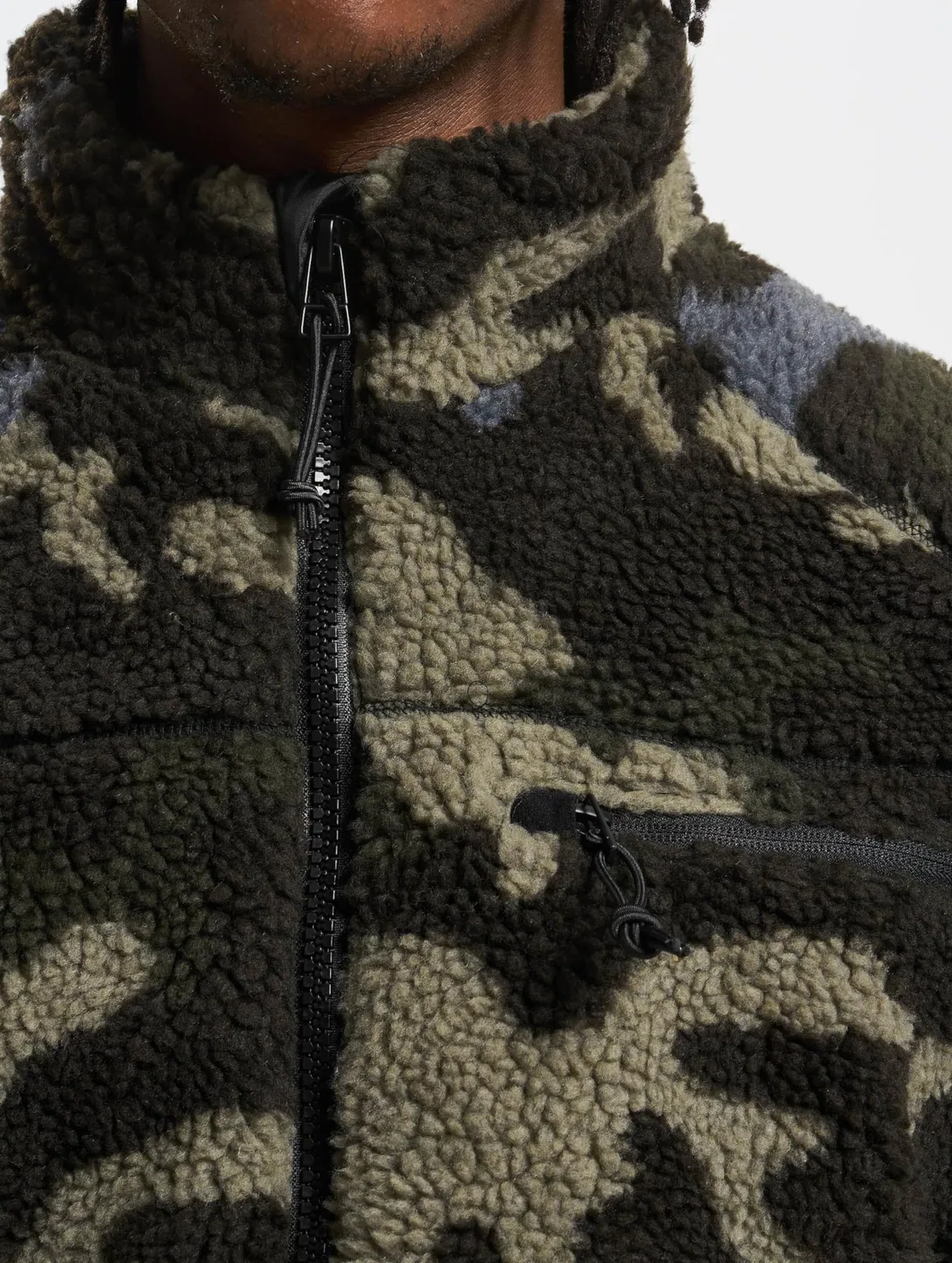Мужская куртка из флиса с принтом Brandit, darkcamo — фото 4