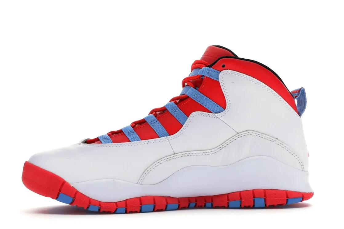 Кроссовки Lifestyle для детей Jordan 10 Retro Jordan, White/Light Crimson-University Blue-Black — фото 3