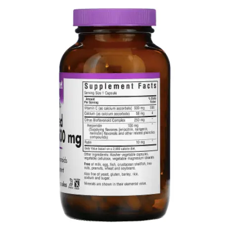 

Буферизованный витамин C 500 мг 180 капсул Bluebonnet Nutrition