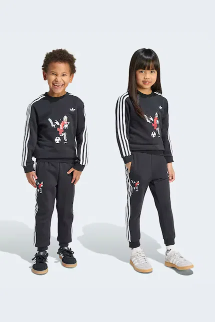 Детский костюм с Микки Маусом Adidas Originals, черный