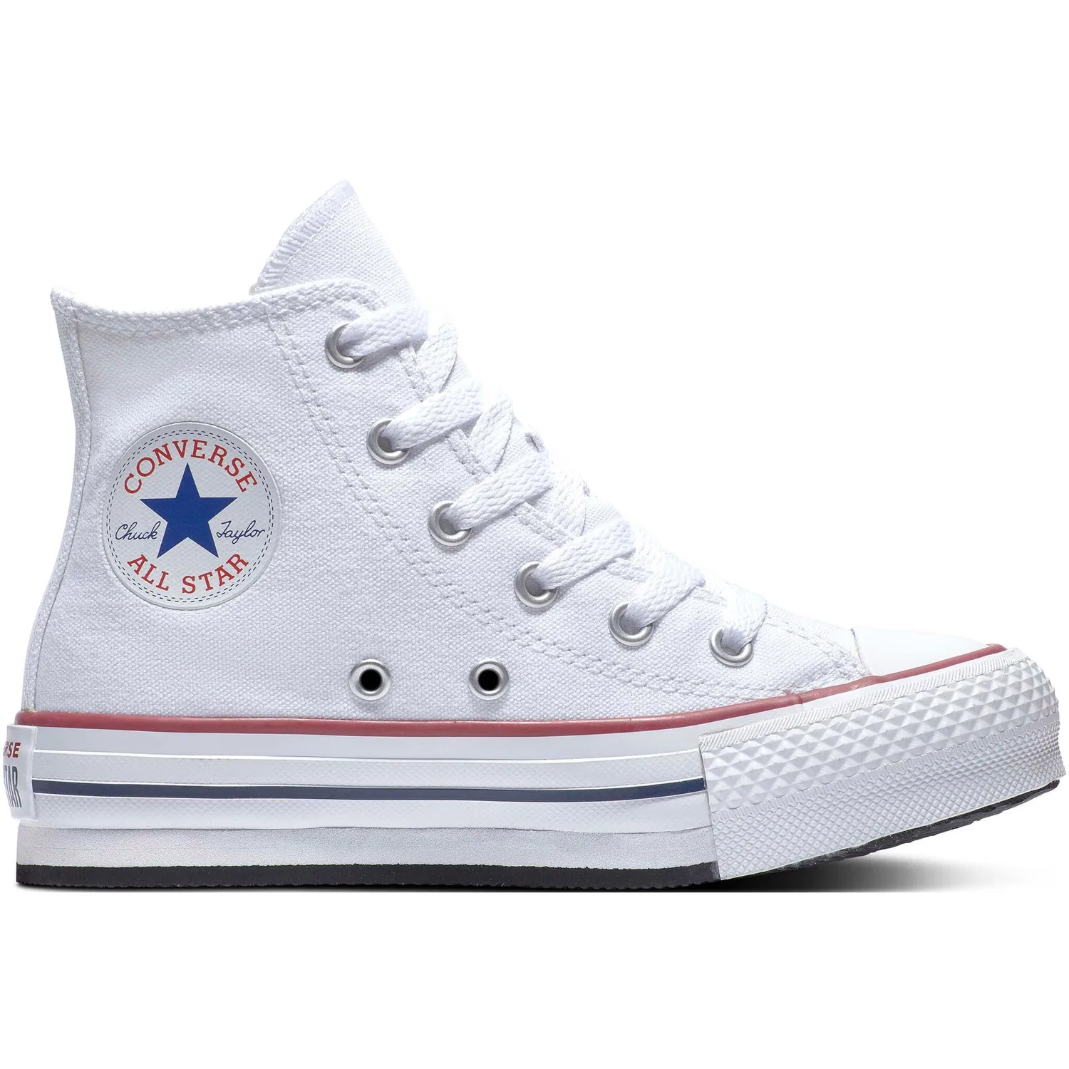 Детские кеды на шнуровке Converse, White — фото 2
