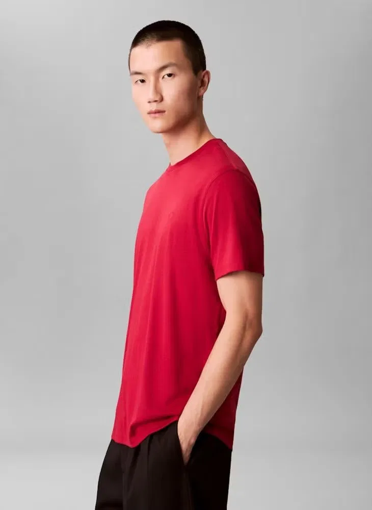 Футболка из хлопка пима Pima cotton Calvin Klein, скутер — фото 3
