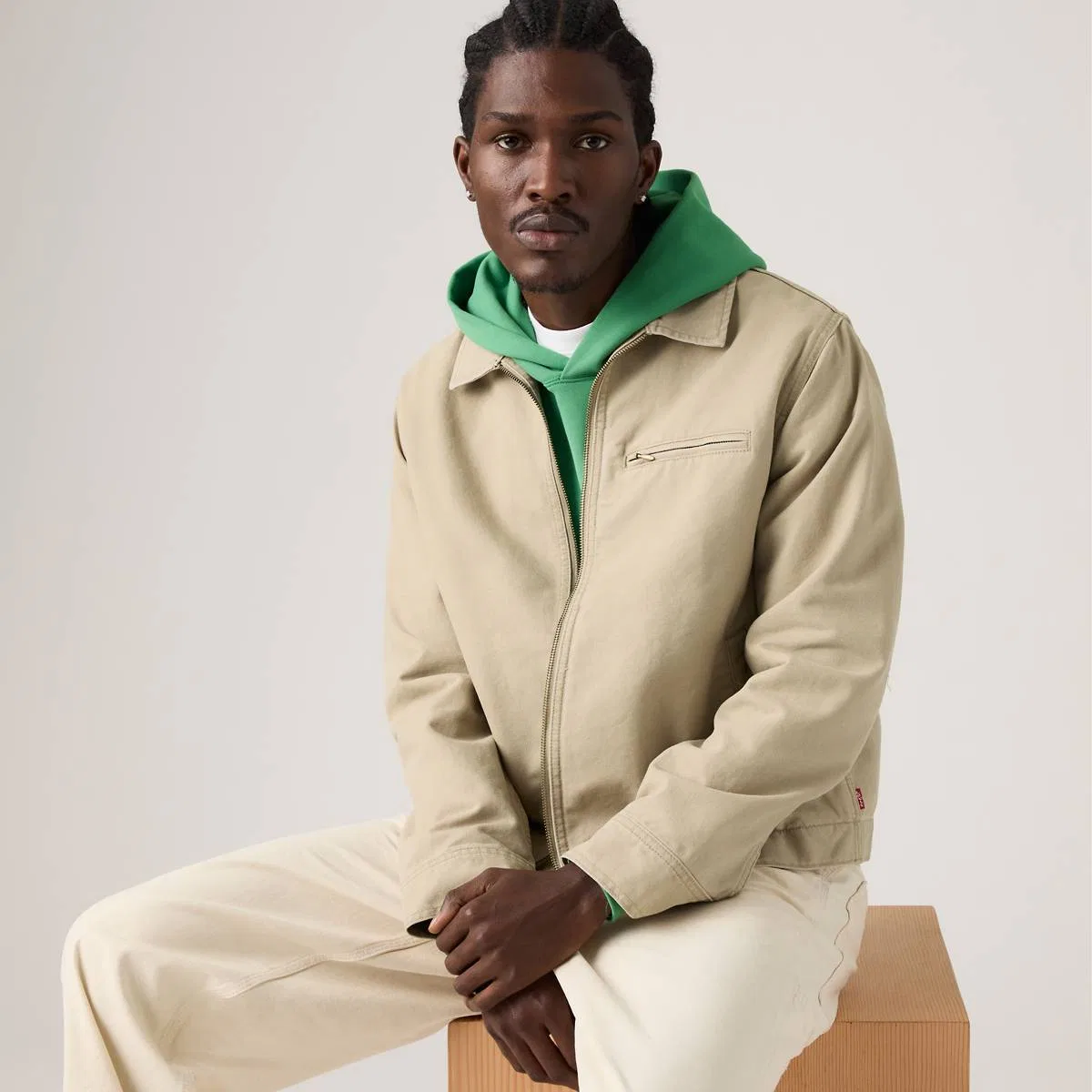 Куртка Cristobal garage Levi's, True Chino - White — фото 3