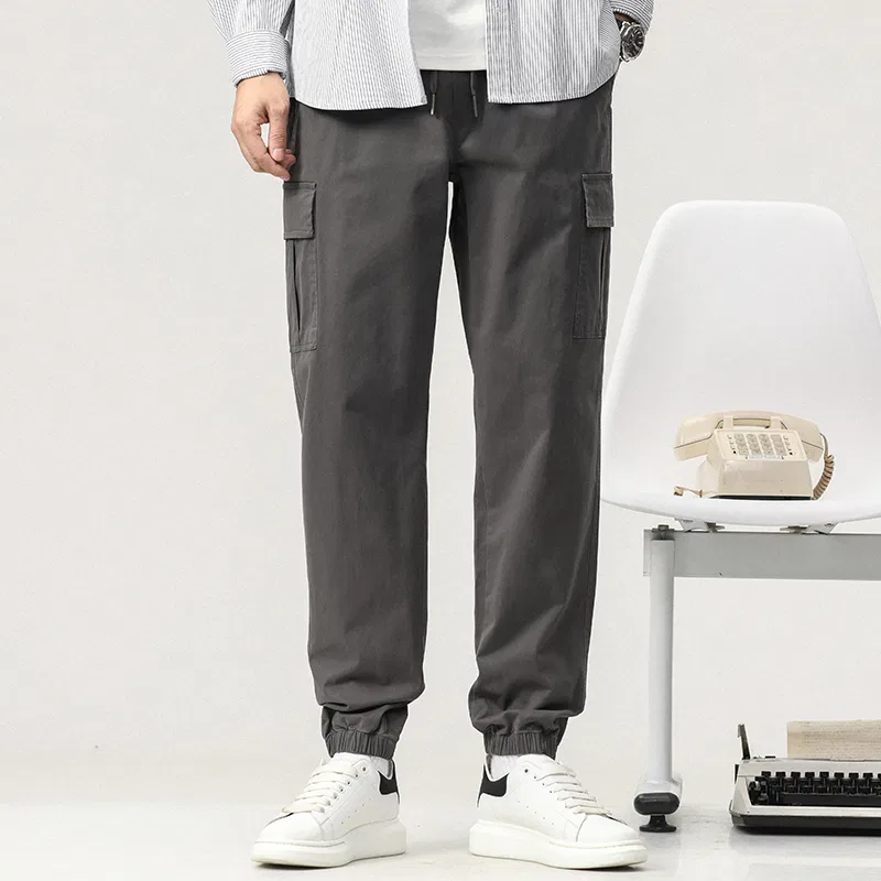 Детские повседневные брюки свободного кроя Red Bean, Dark Gray — фото 3
