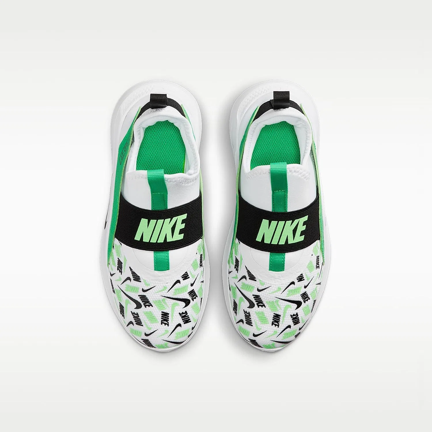 Детские кроссовки для бега Nike Flex Runner для мальчиков, White/Green Spark/Illusion Green/Black — фото 4