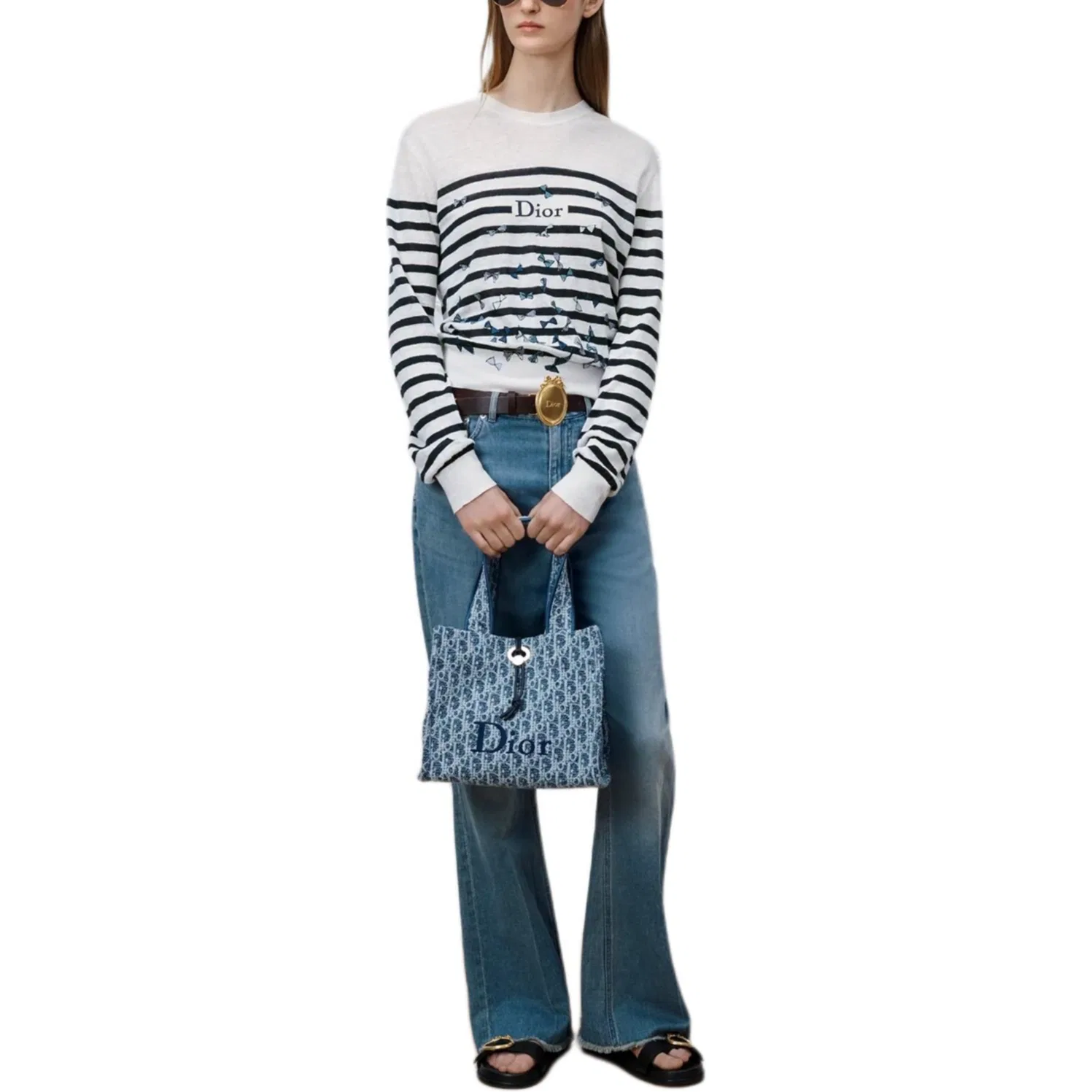 Свитер Women's, модель iviera SS26, DIOR, Black White — фото 3