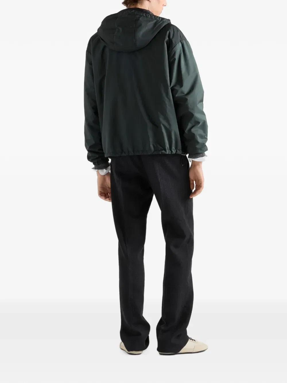 Двусторонняя куртка Re-Nylon Prada, зеленый — фото 3