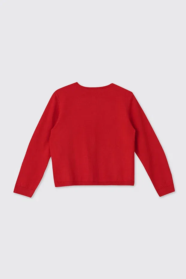 Детский кардиган для девочек хлопковый Liberty fabric girls' knit cardigan Panço, 142334 — фото 2