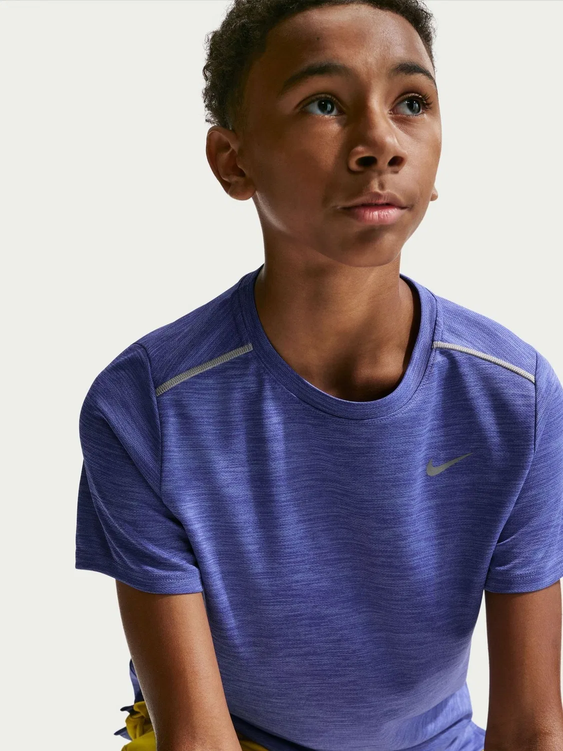 Футболка Nike Miler Dri-FIT с коротким рукавом Nike, лазурно-синий — фото 3