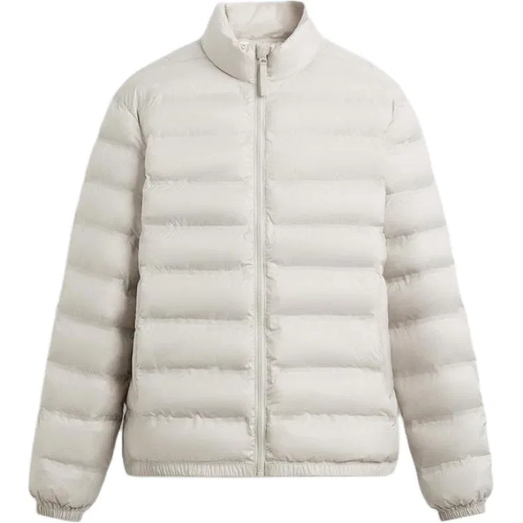 Мужская куртка-пуховик с воротником-стойкой Beige ZARA