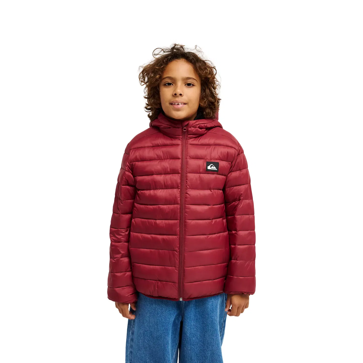 Детская куртка для мальчиков с принтом Scaly Quiksilver, Cherry Red