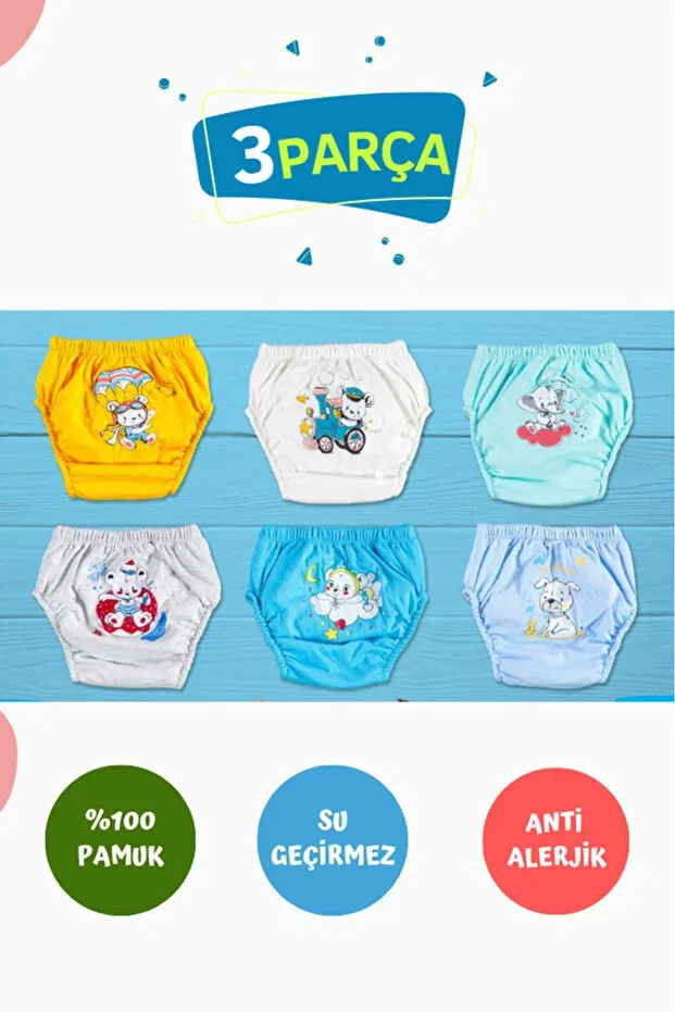 Детские трусы для мальчиков хлопковые комплект 3 шт Bamoola, Multicolor