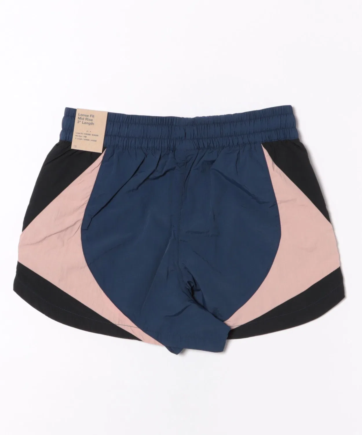 Женские шорты из легкого тафта с сетчатой подкладкой, модель ASWNSWSTREET3TRACKSHORT NIKE, Dark Navy — фото 2