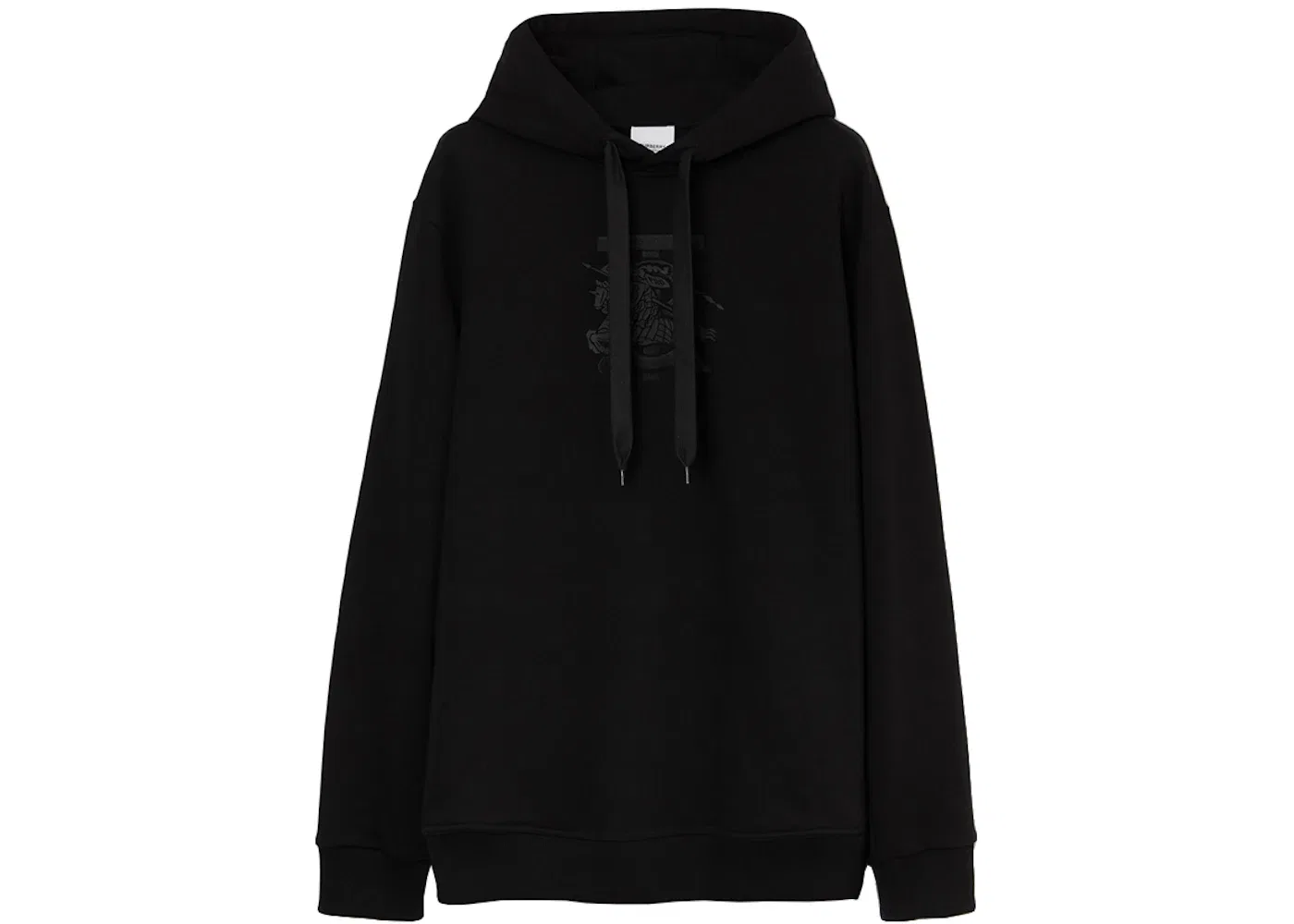 Мужской худи с монограммой Burberry, Black