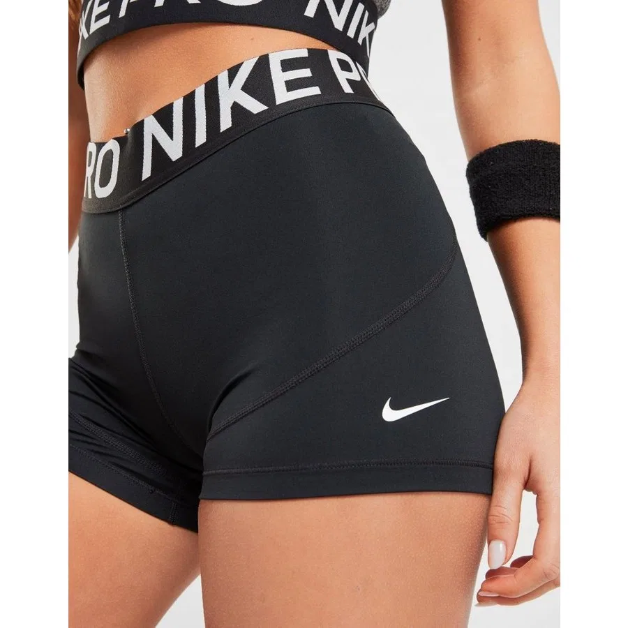 Шорты спортивные с длиной до колена Nike Pro 3 Training Tight Shorts, Черный — фото 2