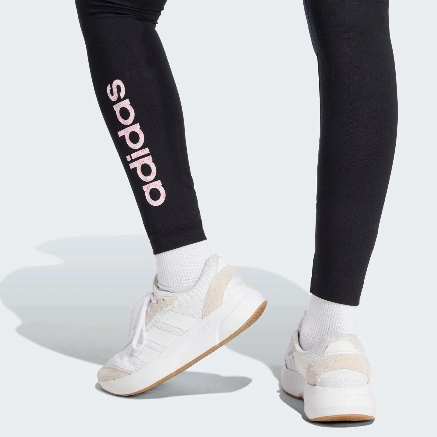 Женские хлопковые леггинсы Adidas, Schwarz — фото 3
