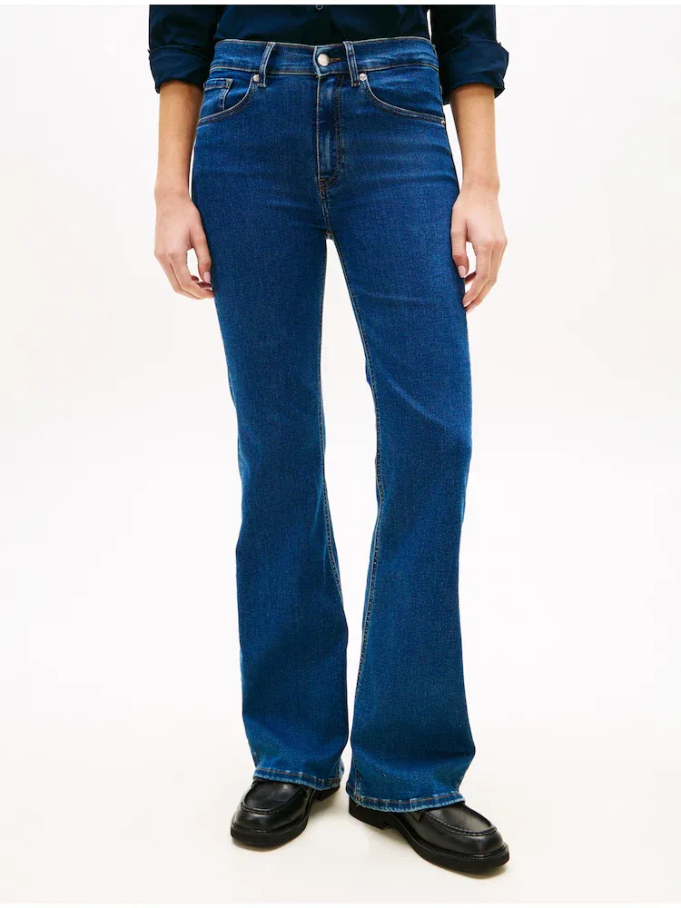 Джинсы клеш Mid Wash Flare TOMMY HILFIGER, Blue — фото 3