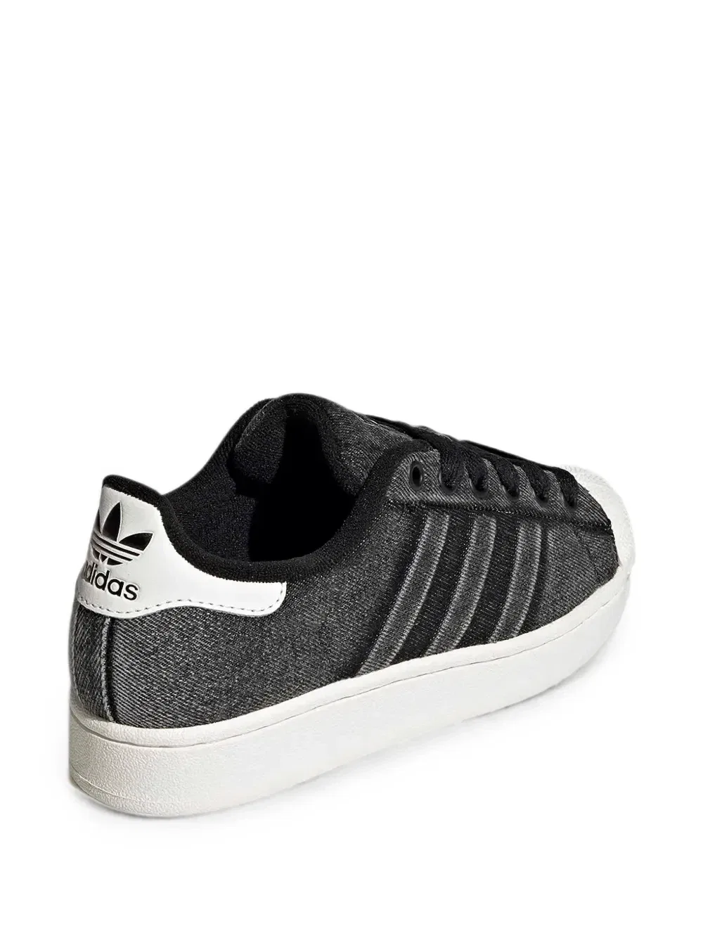 Джинсовые кроссовки Superstar Adidas Kids, черный — фото 3
