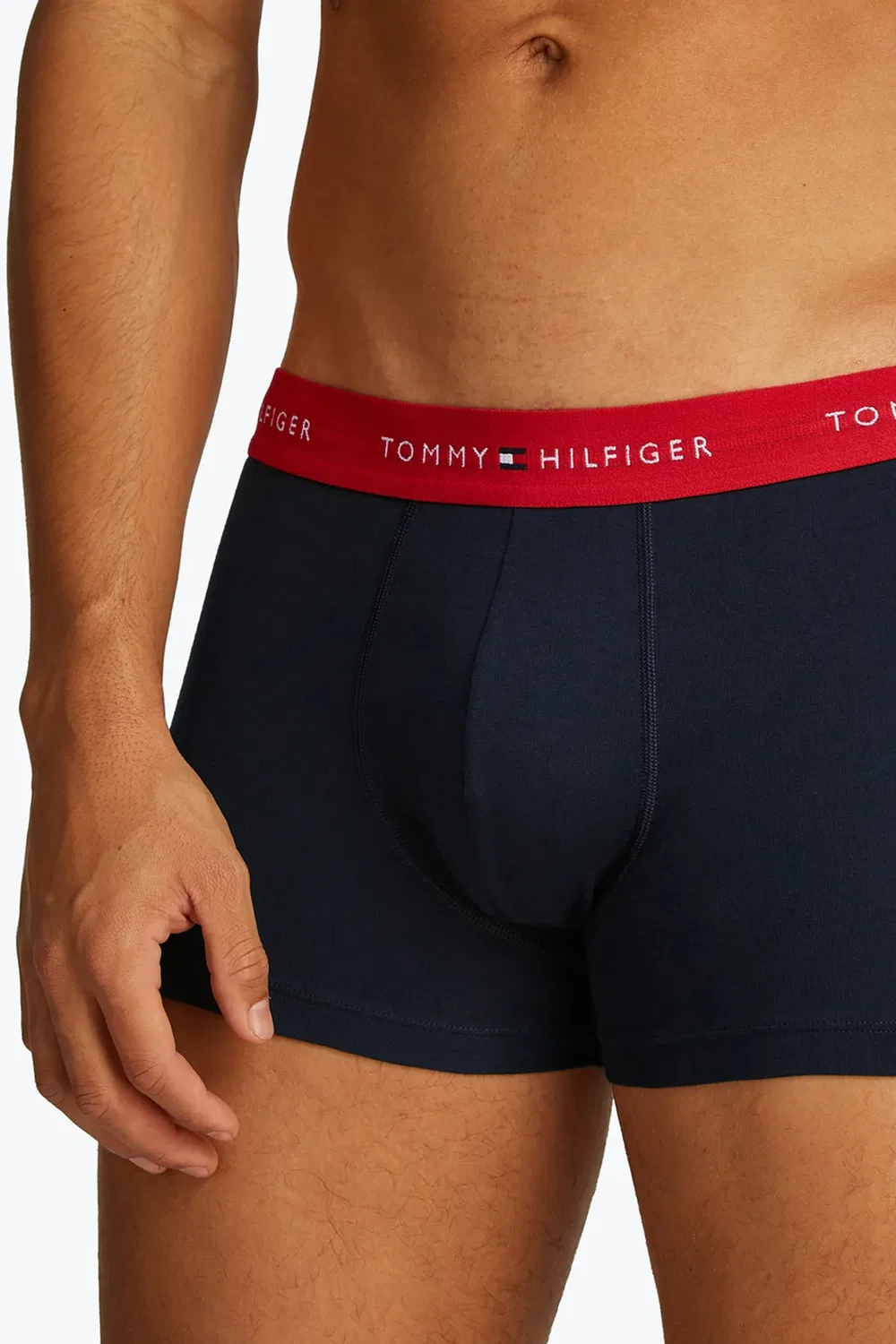 Трусы с логотипом Tommy Hilfiger, комплект из 3 штук, Red White Navy — фото 3