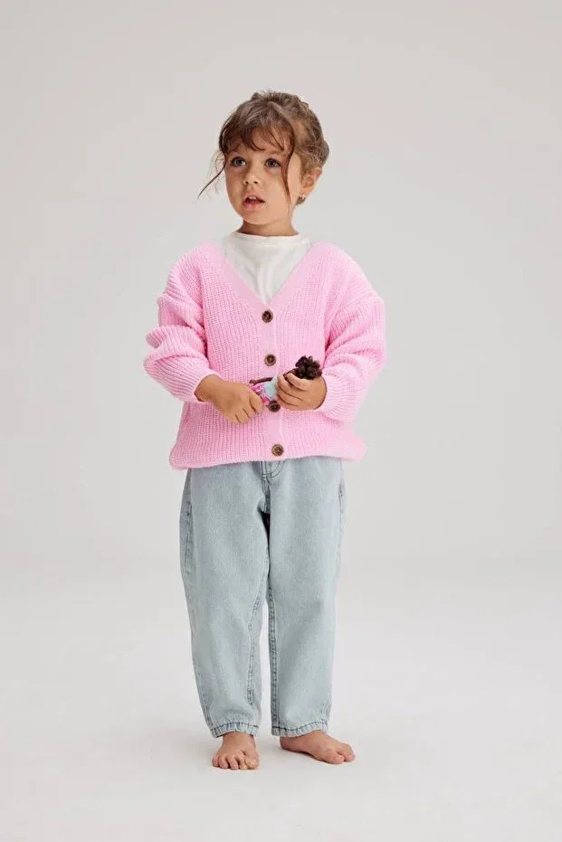 Детский кардиган для девочек хлопковый комплект Lolliboomkids, Pink — фото 3