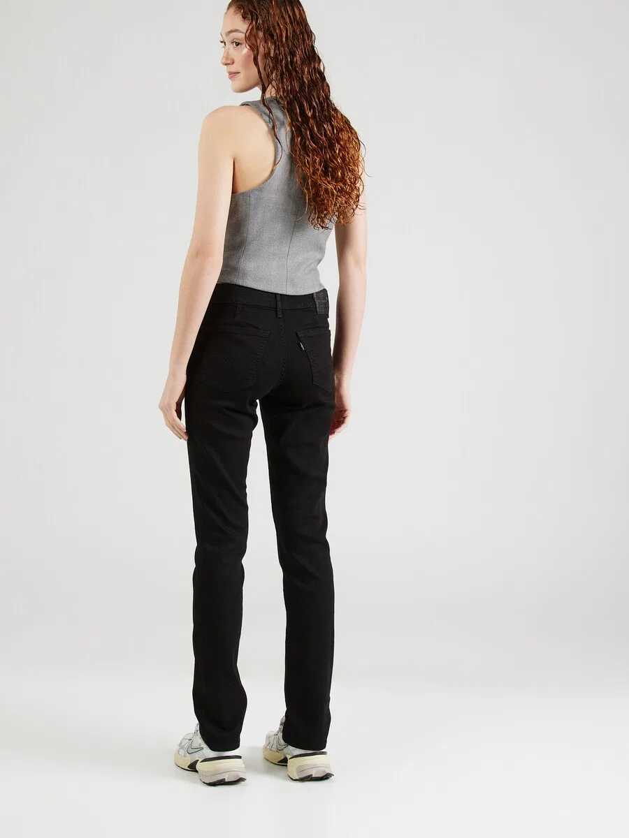 Джинсы LEVI'S Slim fit '712 Slim Welt Pocket' черного цвета — фото 4