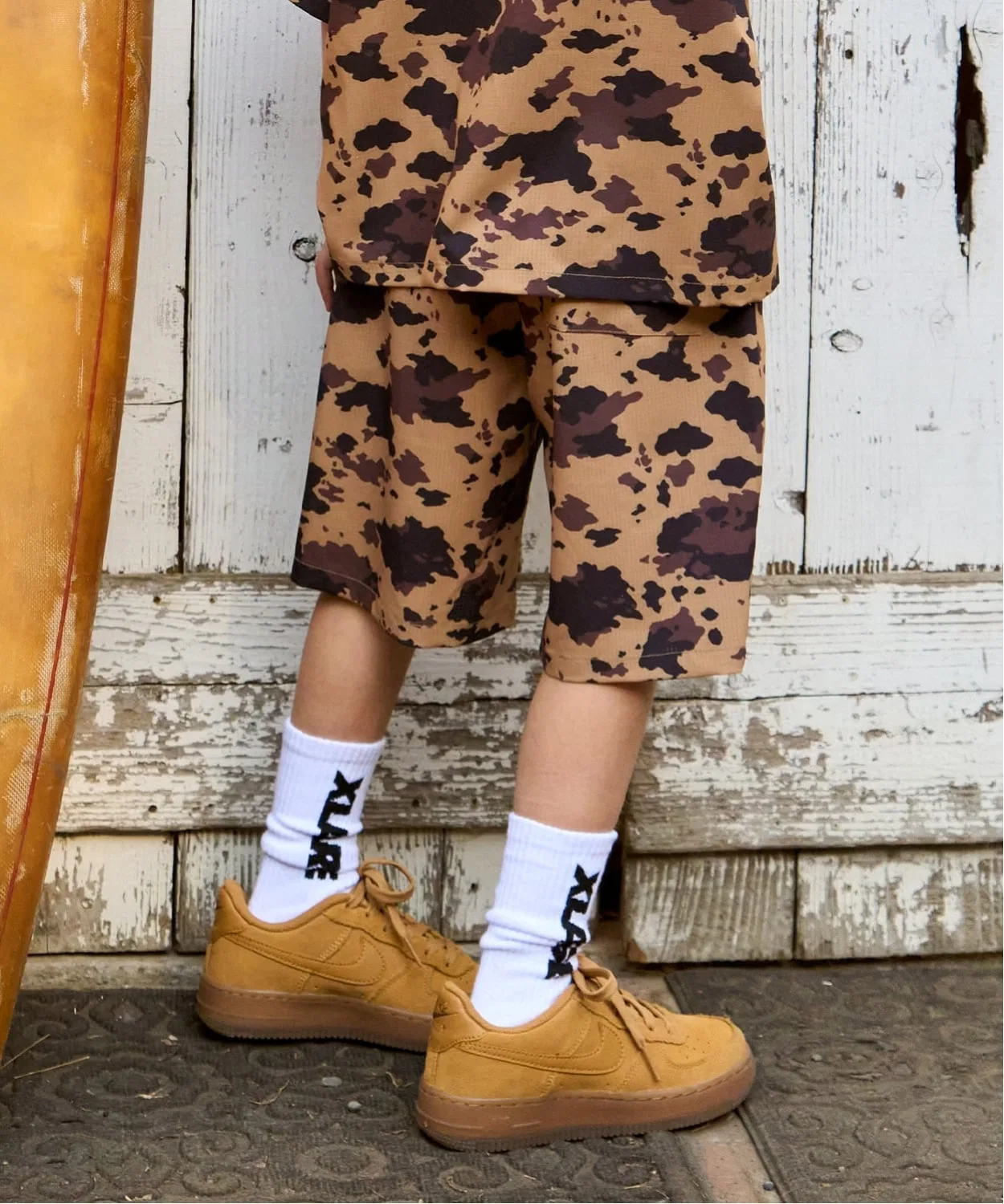 Детские шорты с принтом Animal All-Over XLARGE KIDS, Beige — фото 3