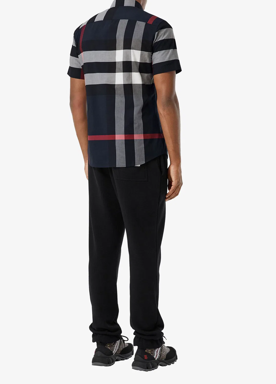 Рубашка Burberry Somerton Stretch Cotton Poplin, мужская, темно-синий — фото 4