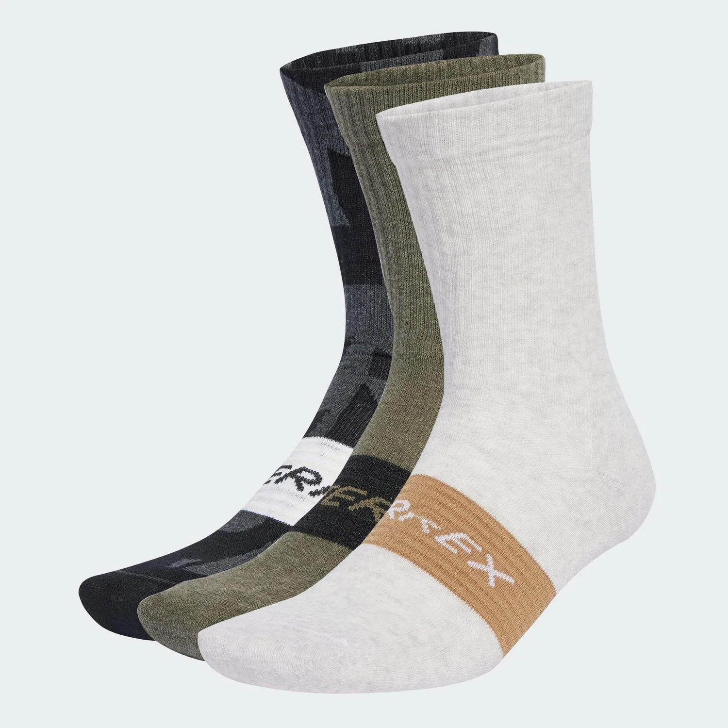 Мужские носки с принтом Terrex Multi Adidas, Schwarz Khakibeige Weiss — фото 4