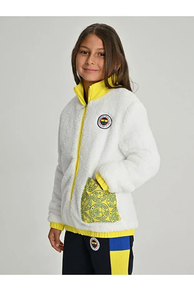 Детские свитшот для девочек с длинным рукавом Fenerium, White — фото 3