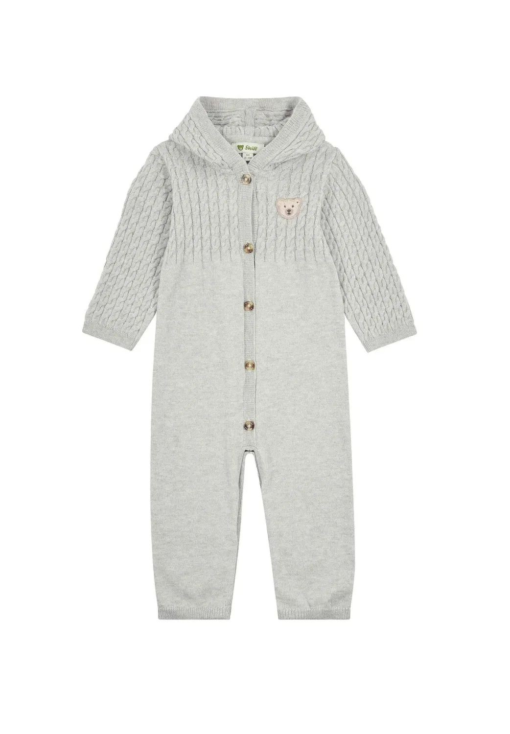 Strampler langarm baby wellness унисекс - комбинезон Steiff, Harbor Mist Melange