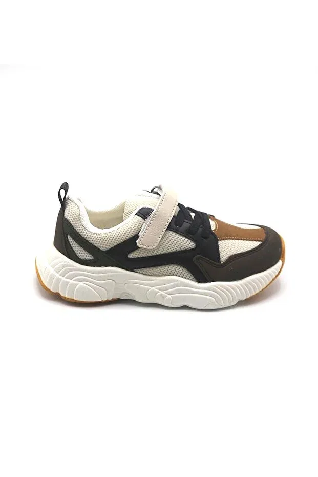 Детские спортивные кроссовки для девочек с липучками Vicco, Beige