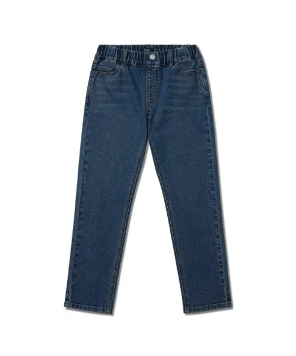 Джинсы прямые slim, Musinsa Standard Kids, средний индиго — фото 2