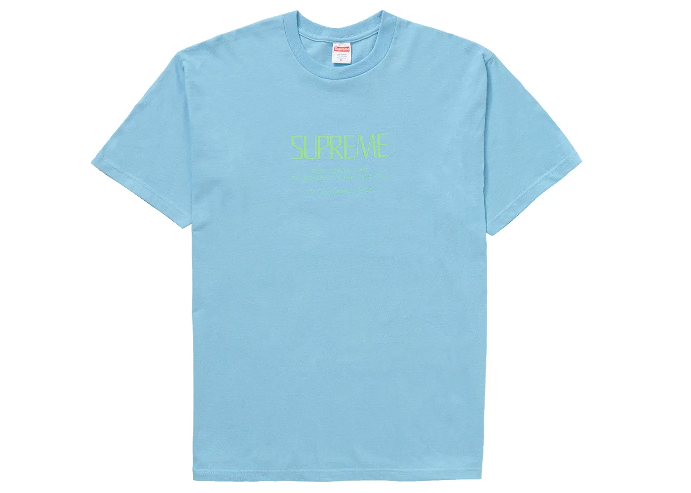 Мужская футболка с принтом Supreme Anno Domini Tee, Light Blue