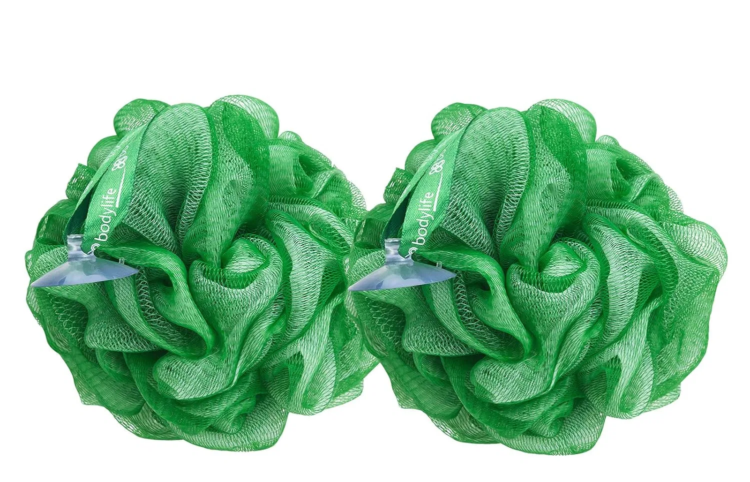 Мочалка для тела эксфолирующая, 55 г, Twin Pack, Bodylife, Forest Green