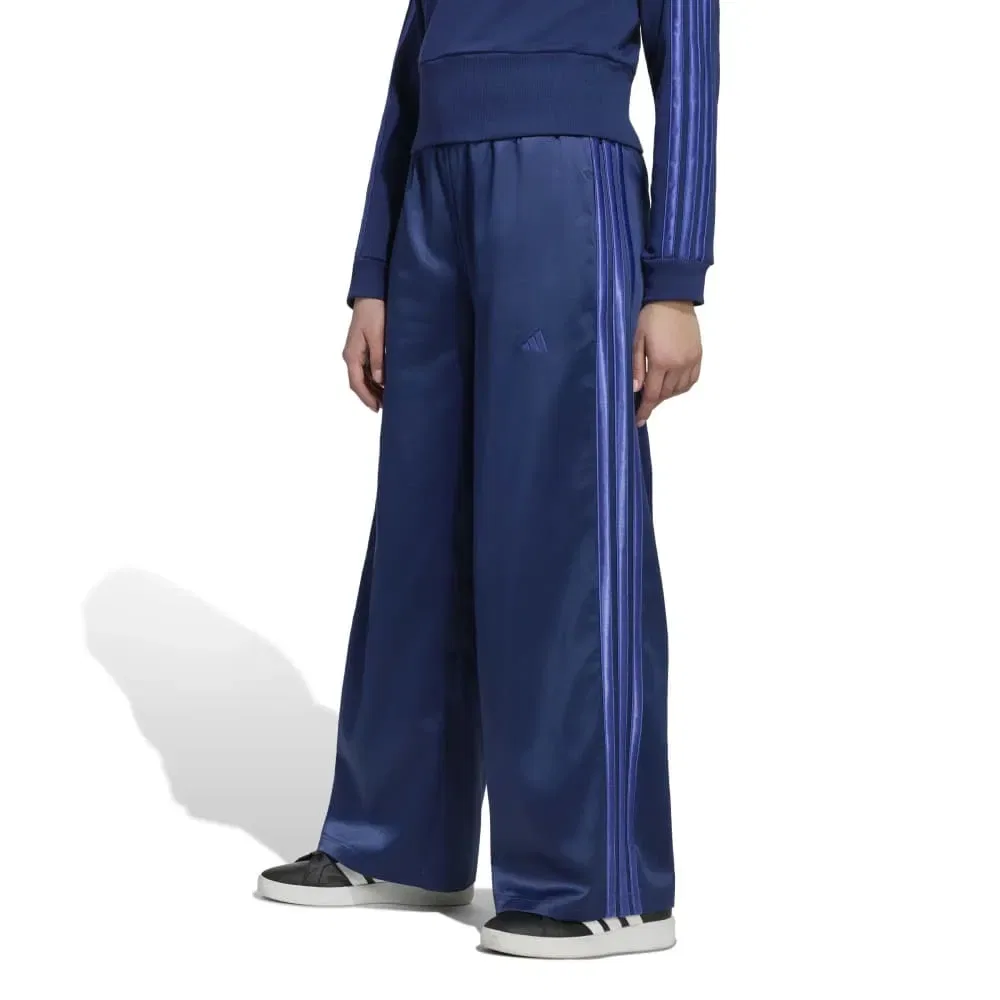 Брюки широкие Satin Adidas, синий