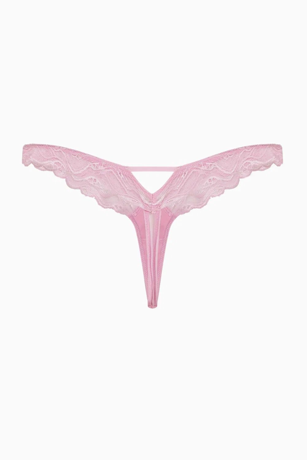Трусы-стринги из кружева и микрофибры Instinct Calvin Klein, розовый — фото 2