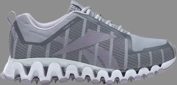 

Кроссовки wmns zigwild trail 6 'grey purple oasis' Reebok, серый