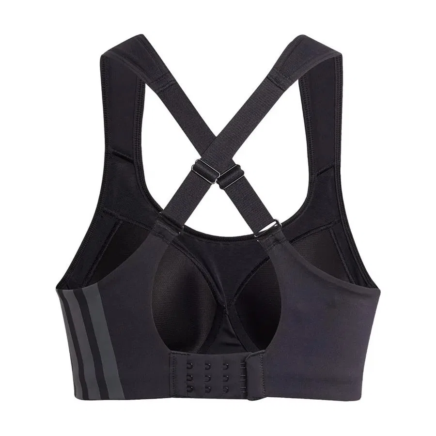 Спортивный бюстгальтер с принтом TLRDIM HS Bra adidas, Черный — фото 3
