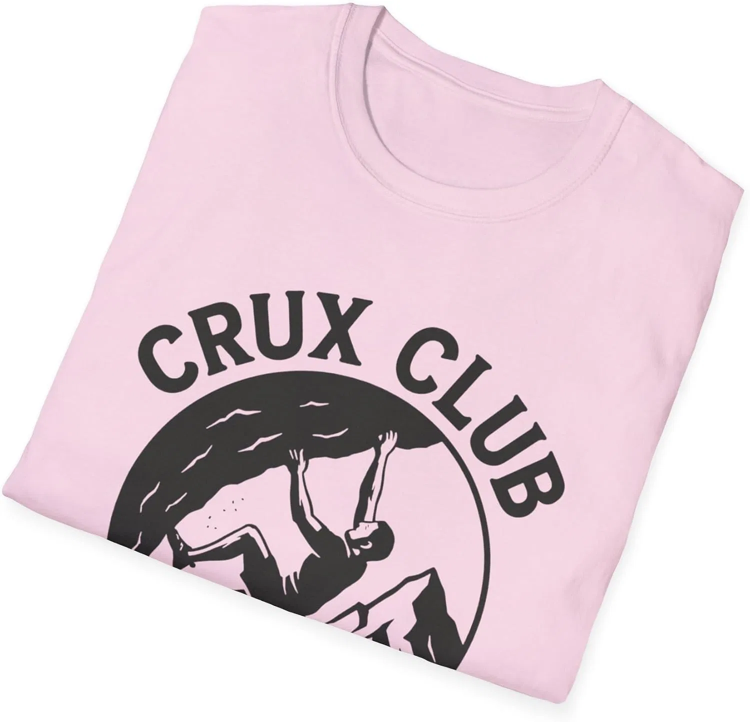 Футболка с дизайном Crux Club Gildan 64000, Light Pink — фото 4