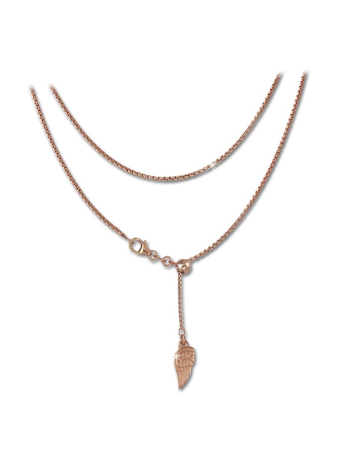 

SilberDream Женское колье SilverDream с крыльями, серебро 925 пробы, позолоченное (333 проба розового золота), ок. 45 см