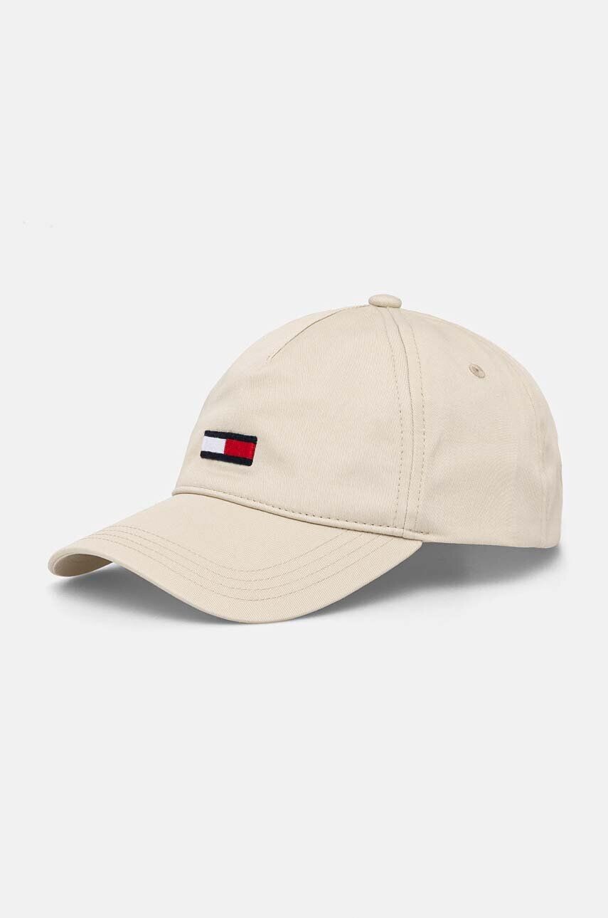

Хлопковая бейсболка Tommy Jeans, бежевый