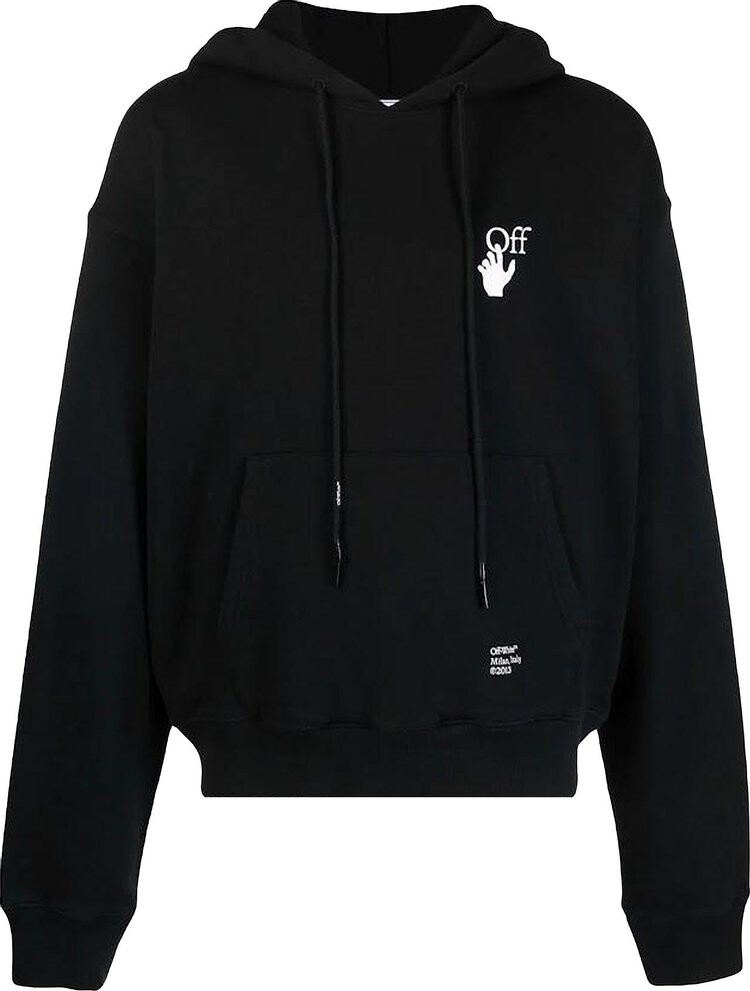 

Худи Off-White Caravaggio Arrow Over Hoodie 'Black/White', черный