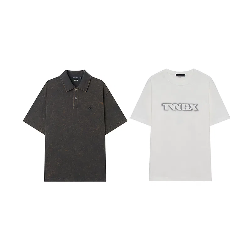 Детское поло-комплект с коротким рукавом Evergreen Collection Teenie Weenie Men, Coal Gray/Iridescent White