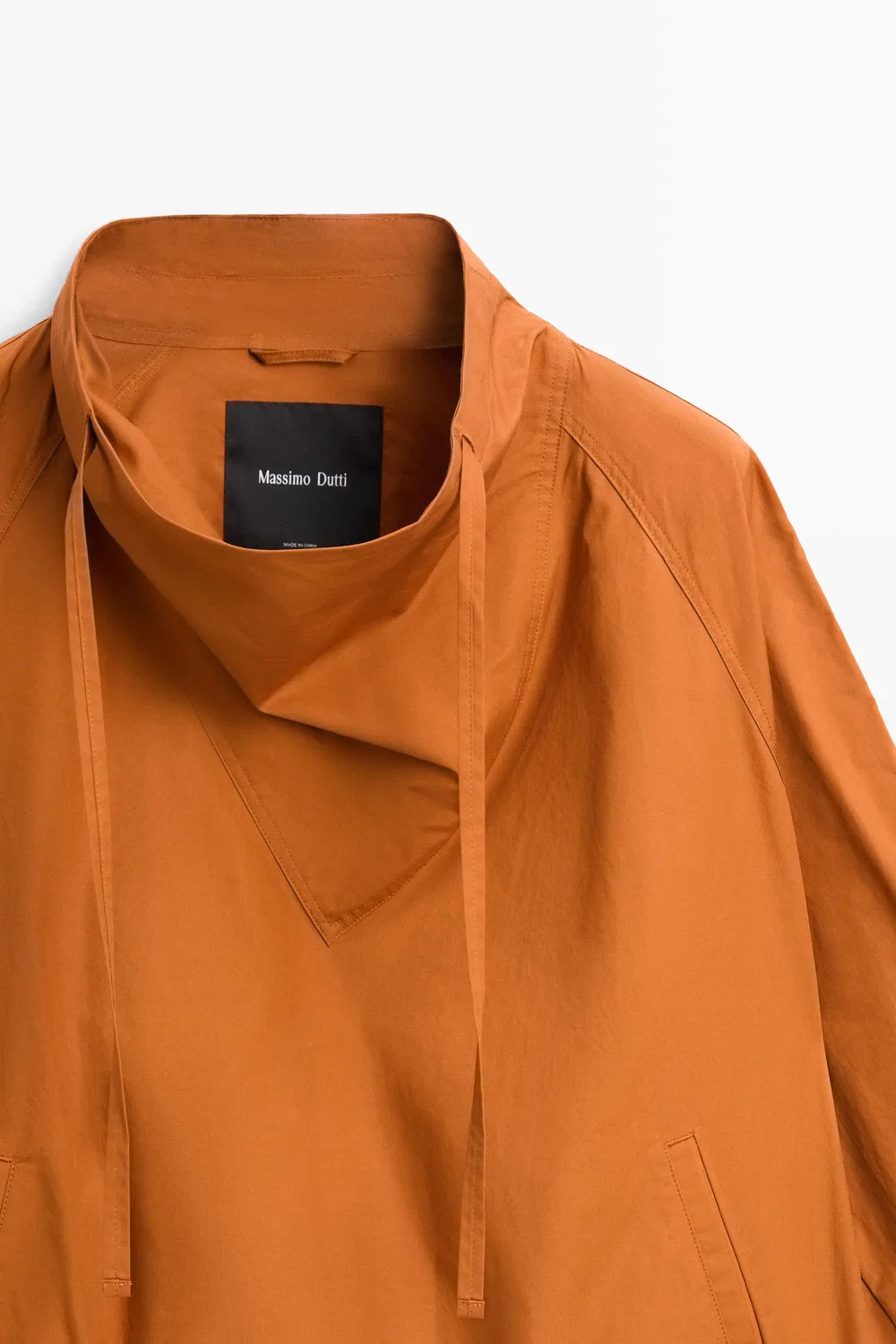 Техническая куртка-бомбер Massimo Dutti, оранжевый — фото 4