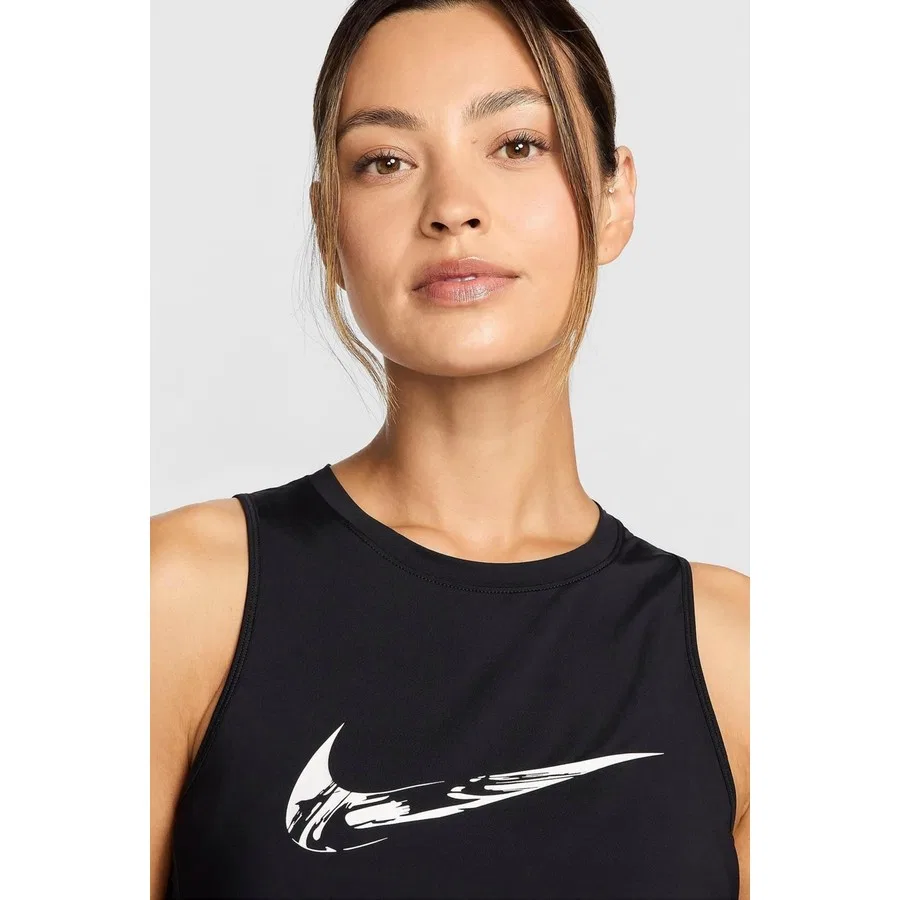 Женский топ без рукавов Nike One Dri-FIT, Черный — фото 2