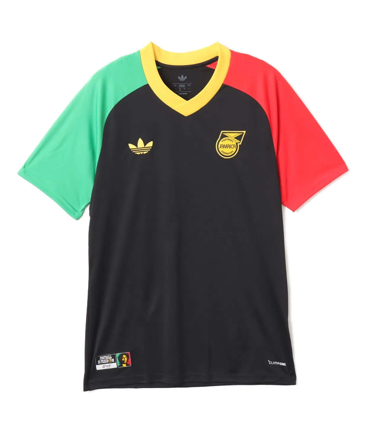 Мужская футболка с принтом Jamaica 26 x Bob Marley Away Pre Match Jersey Adidas, Black